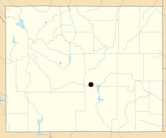 map of Wyoming showing location of Devil's Gate