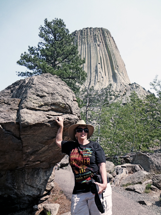 Karen Duquette at Devils Tower