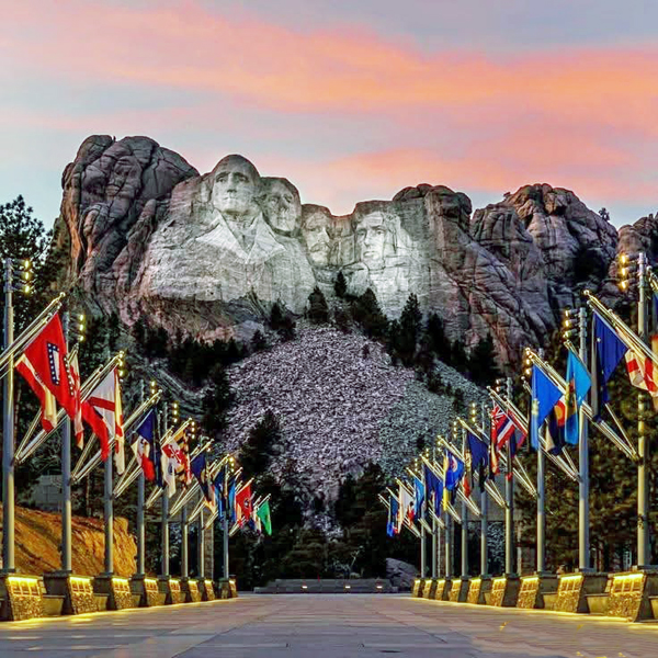 Mt Rushmore evening photo in 2024
