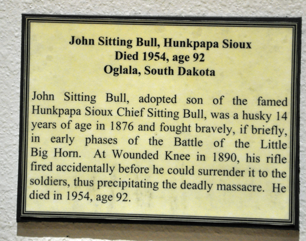sign about Sitting Bull