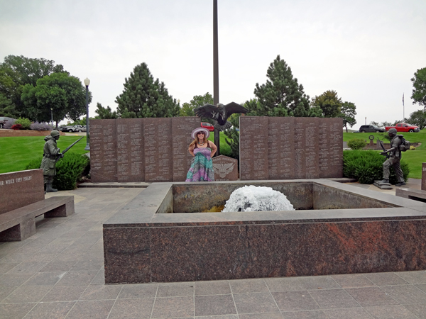 Karen Duquette at The South Dakota Vietnam War Memorial
