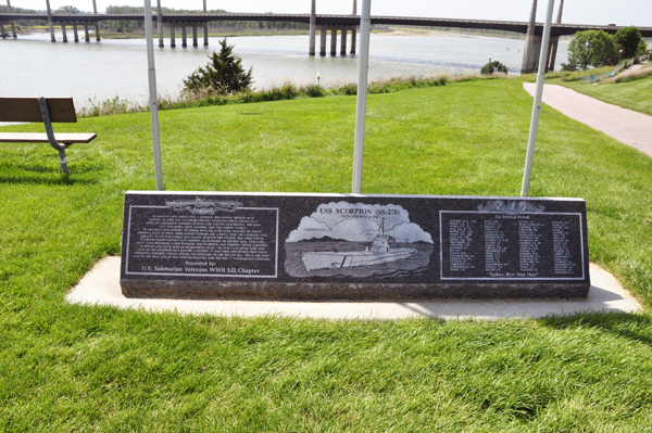 sign about the USS Scorpion