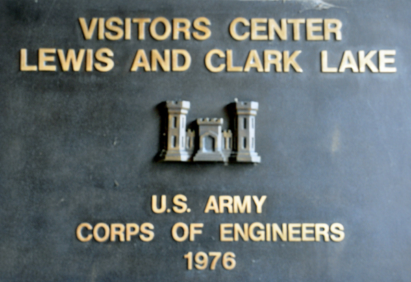 the Lewis and Clark?Visitor Center sign
