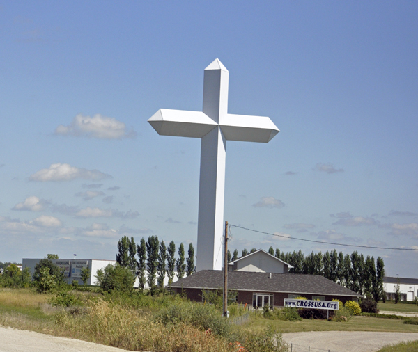 big cross in Illinois