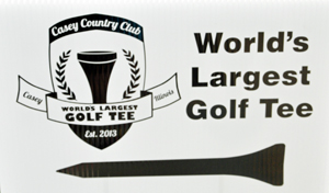 World's Largest Golf Tee sign