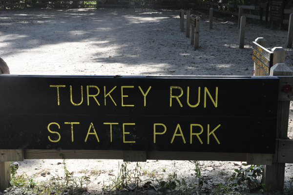 Turkey Run State Park sign