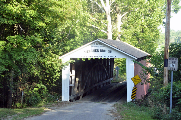 The Melcher Covered Bridge