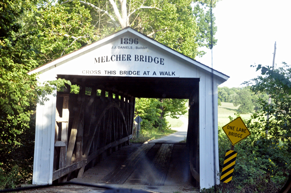 The Melcher Covered Bridge