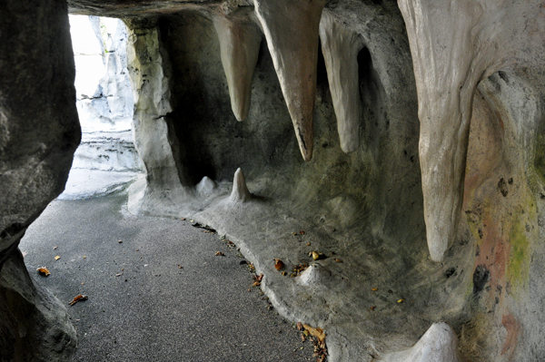 inside of a cave