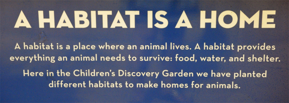 habitat sign