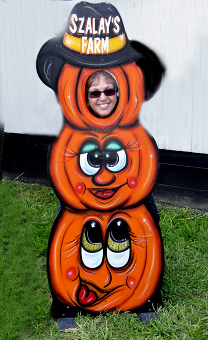 Karen Duquette the pumpkin face