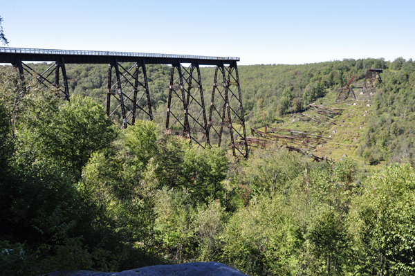 The Kinzua Bridge?as seen from a nearby lookout