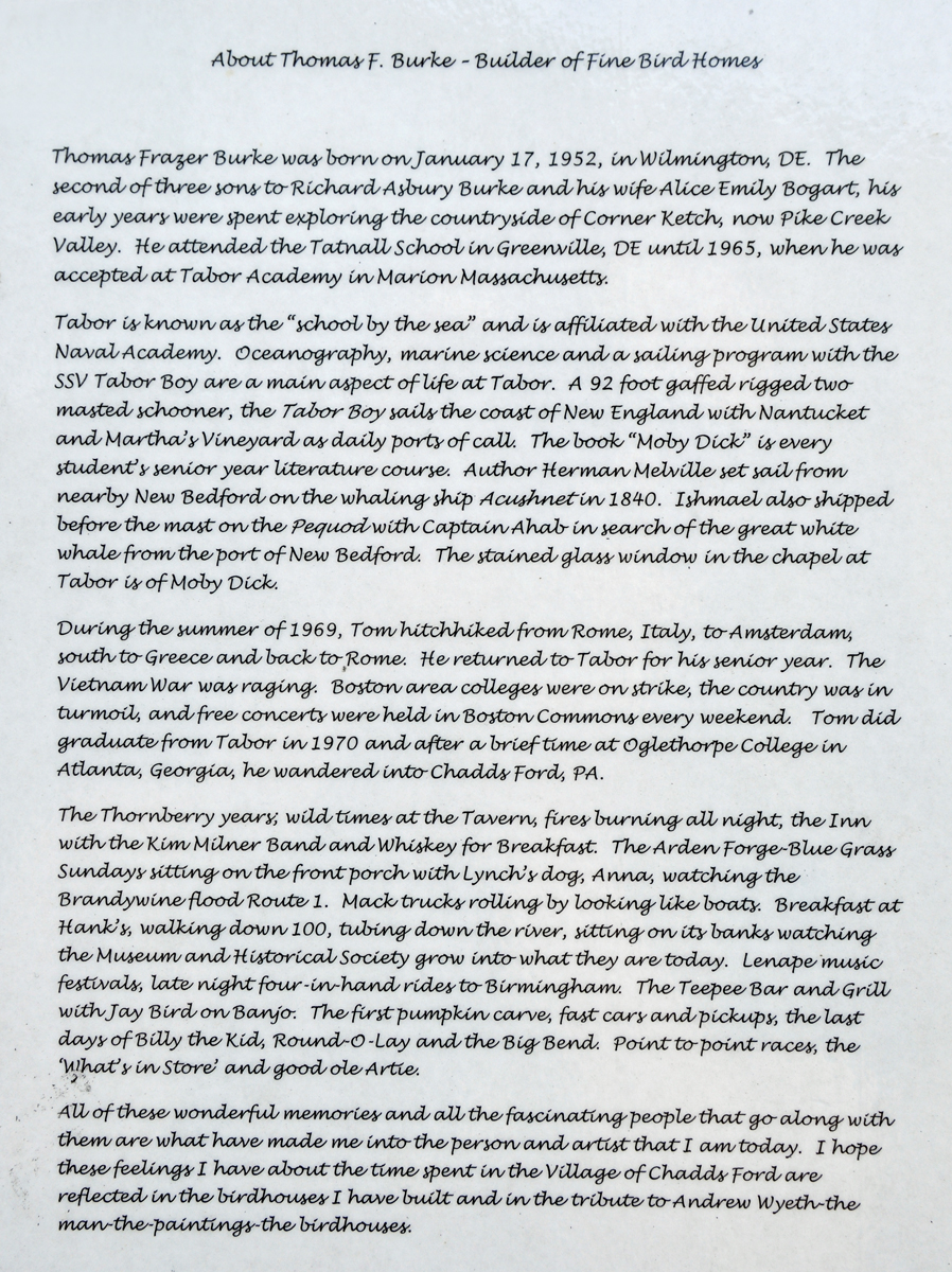 about the author of the birdhouses shown below