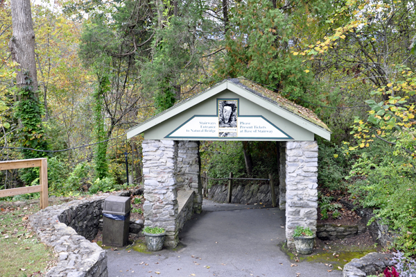 entry to the staircase at The Natural Bridge