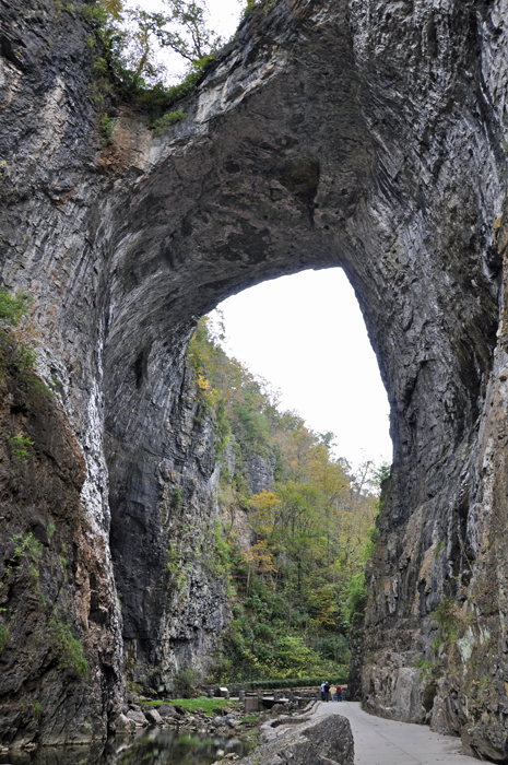 The arch of the Natural Bridge