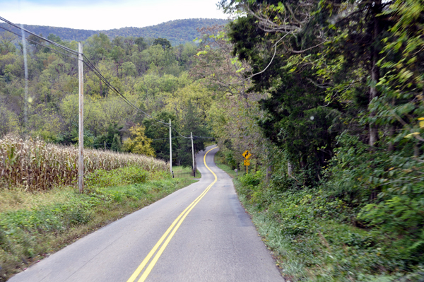 The road to this KOA campground