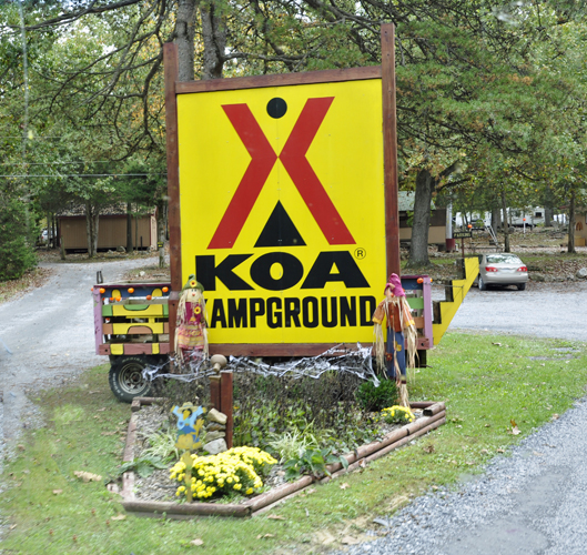 KOA sign