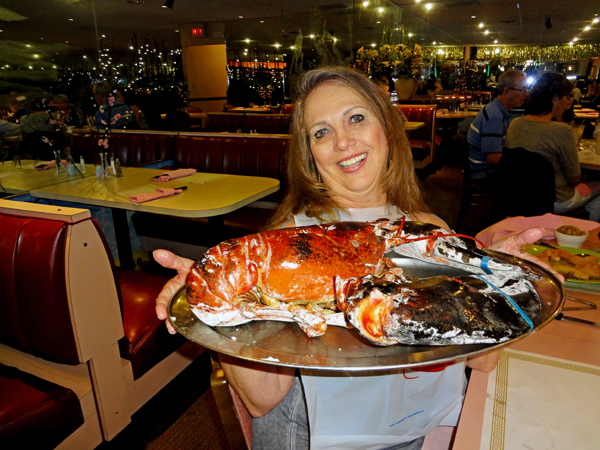 Karen's seven-pound lobster dinner