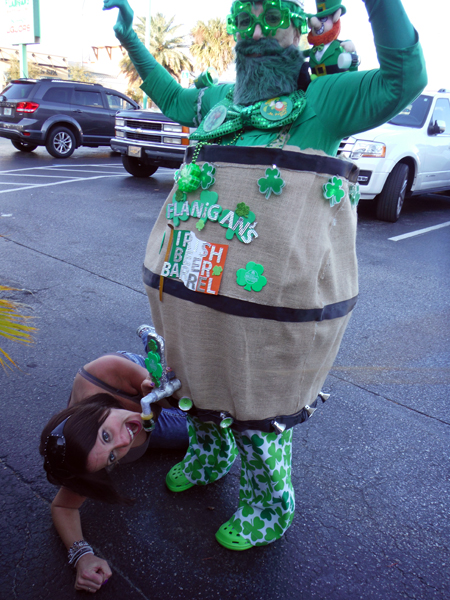 she really wanted a drink of green beer