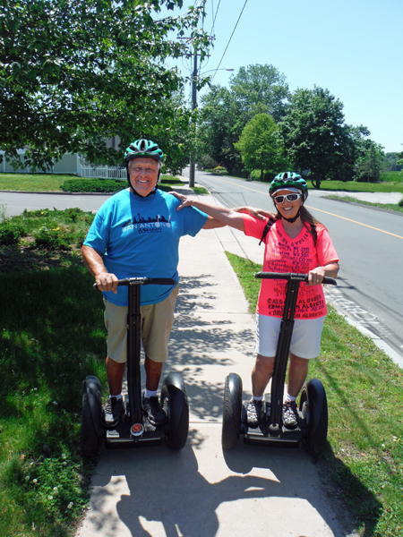 the two RV Gypsies on their Segway