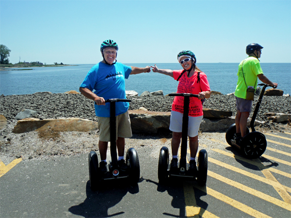 The two RV Gypsies at The Long Island Sound