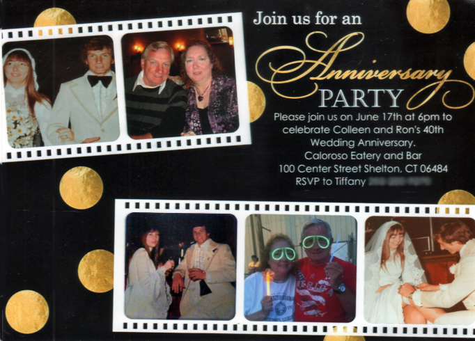 anniversary party invitation