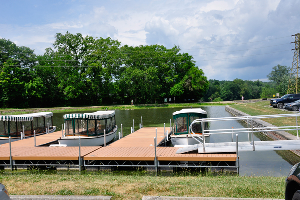 boats near the parking lot