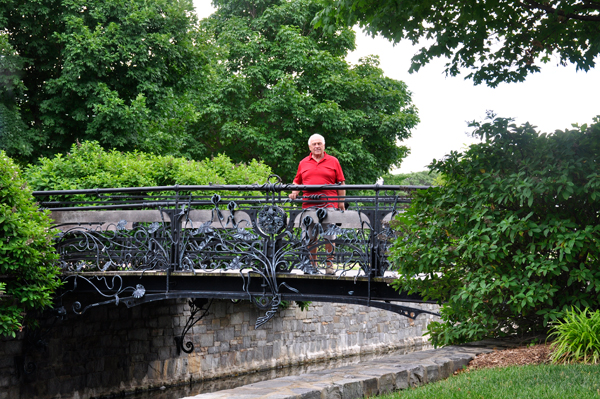 Lee Duquette on the iron bridge