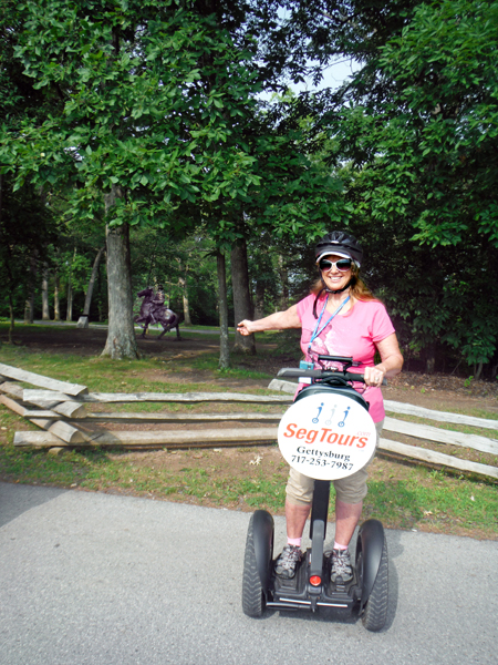 Karen Duquette pointing at Hero