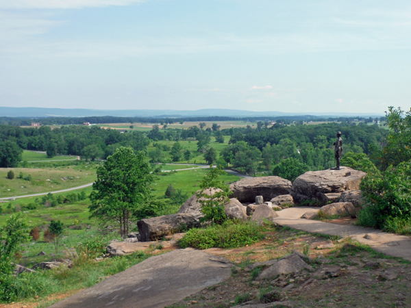 statue at Little Round Top