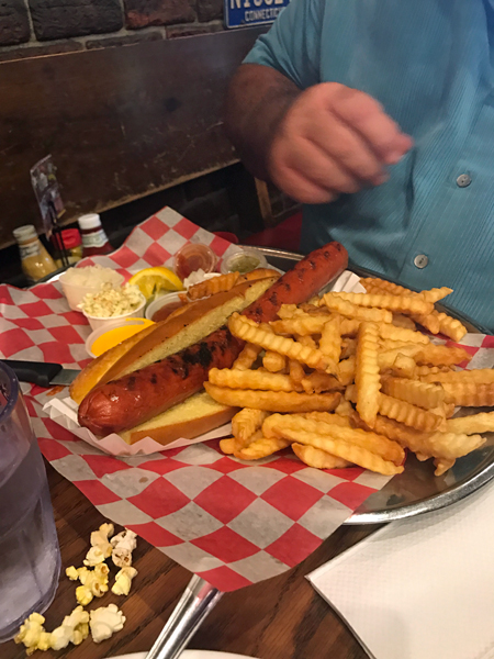 hot dog and french fries