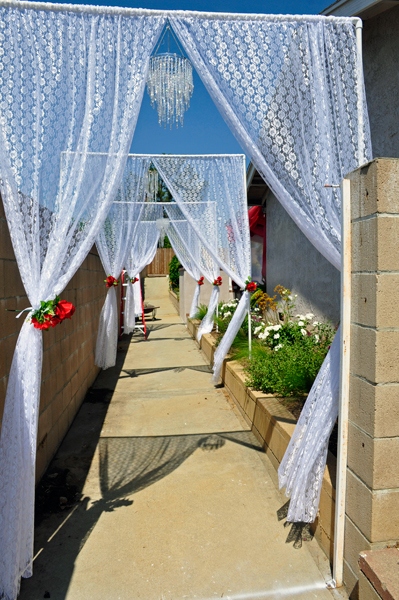 entrance to the back yard