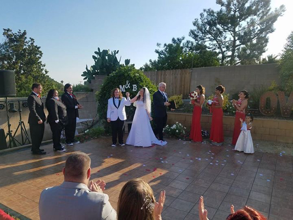 Bramlett - Blahak wedding ceremony