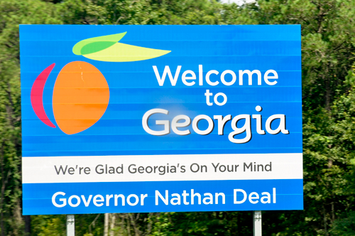 welcome to Georgia sign