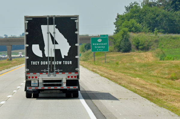 Jason Alden's road tour truck