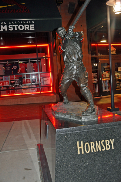 baseball player Hornsby statue