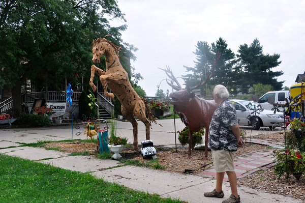 Lee Duquette and a big elk