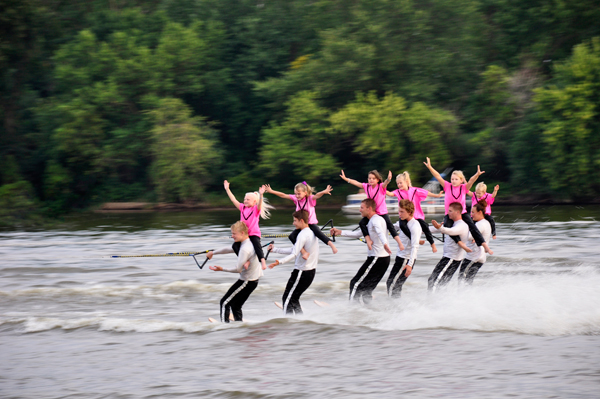 The younger girls go for a spin.