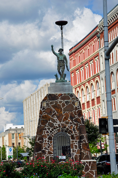 The Meridian doughboy statue