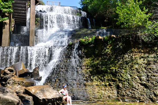 Karen Duquette at Dunns' Falls 