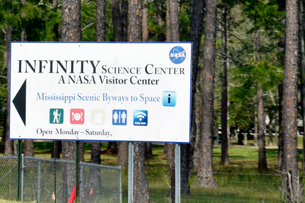 Infinity Science Center sign