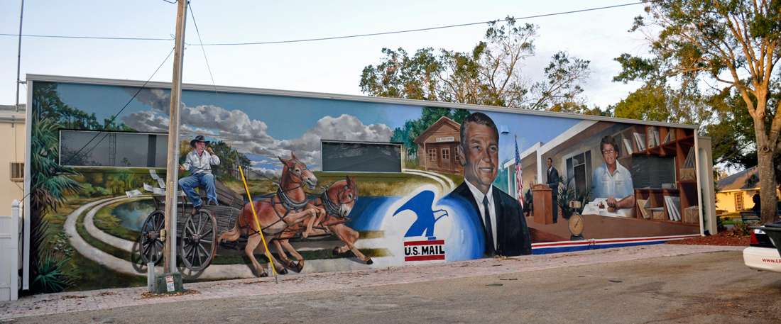 US Mail mural