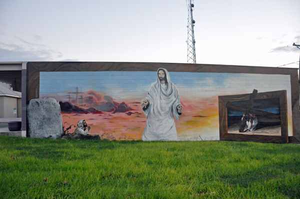 Jesus mural