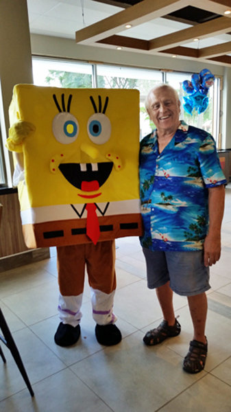Lee Duquete and Sponge Bob