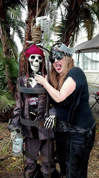Karen Duquette at the Pirate Festival