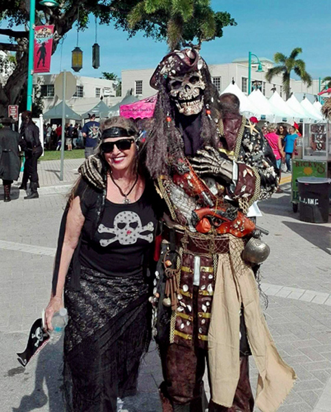 Karen Duquette at the Pirate Festival