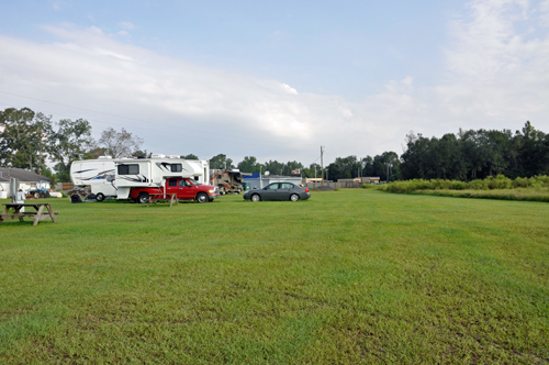 view in campground