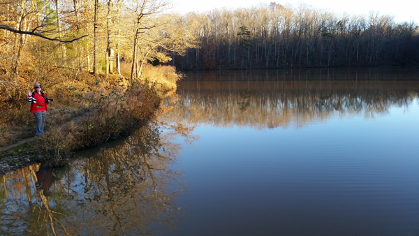 Karen Duquette at Lake Haigler