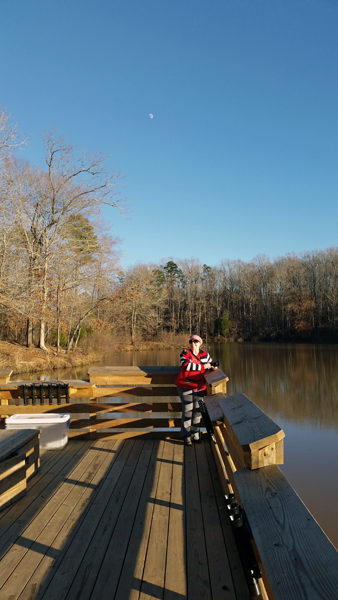 Karen Duquette on Scoville Dock