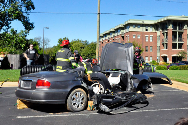 firemen using the jaws of life